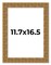 11.7x16.5 Sculpted Picture Frame with UV-Resistant Acrylic & Acid Free Backing, Available in 5 Finishes - Black, Blue, Gold, Silver, and White